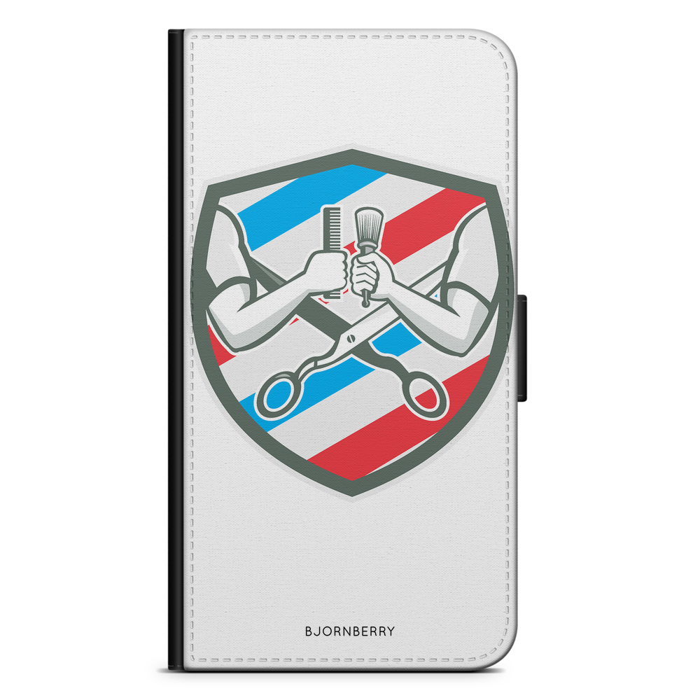 iPhone 5/5s/SE (2016) Plånboksfodral - Frisör Loggo | Mobilskal & Mobilfodral BJORNBERRY