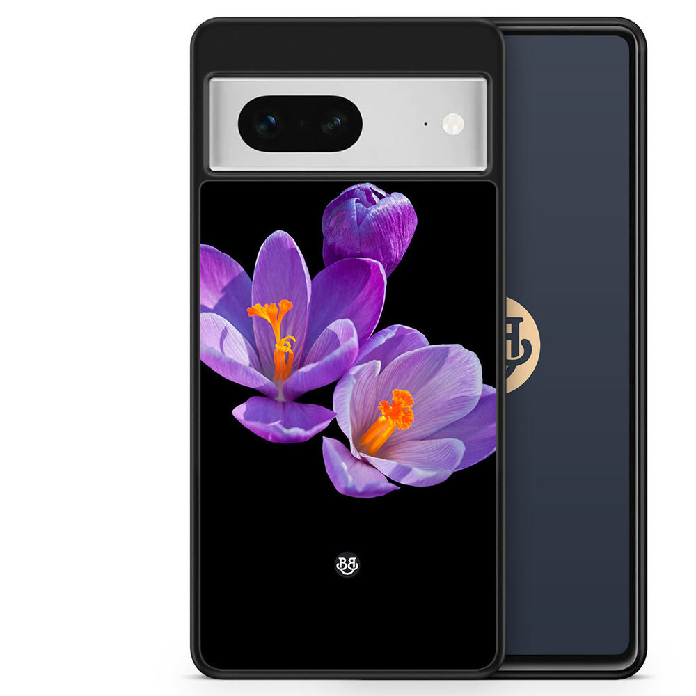 Google Pixel 7 Case - Purple Flowers