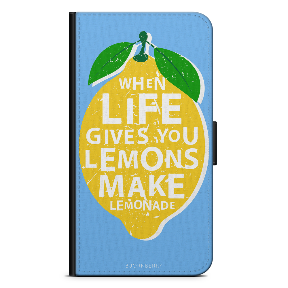 Samsung Galaxy S20 Wallet Case - Lemon Quote