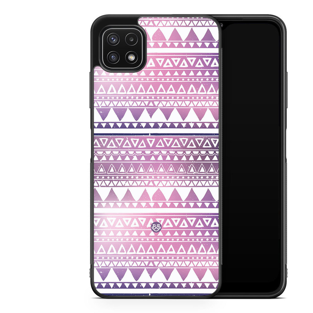 Samsung Galaxy A22 5G Case - Purple Aztec