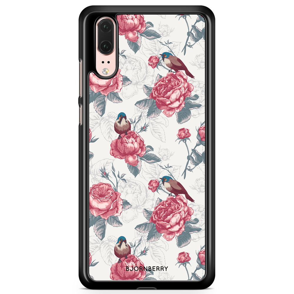 Huawei P20 Case - Roses and Birds