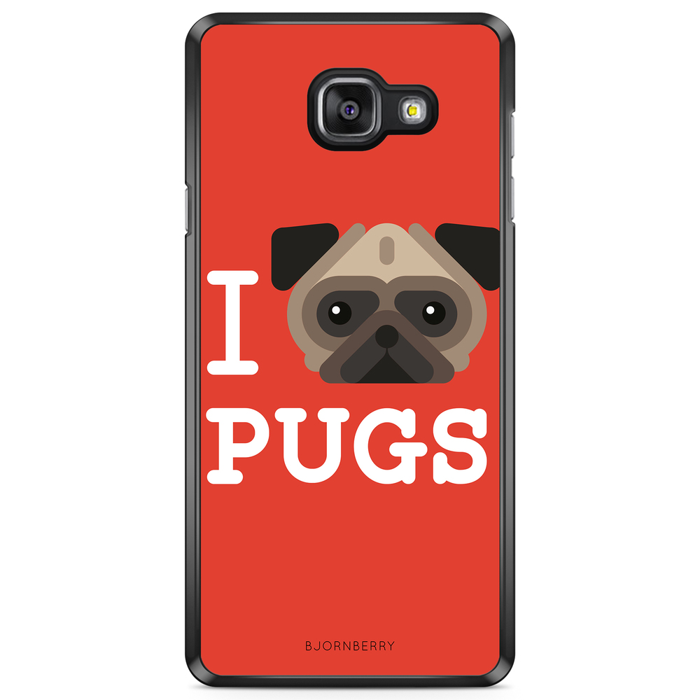 Samsung Galaxy A5 6 (2016) Case - I Love Pugs