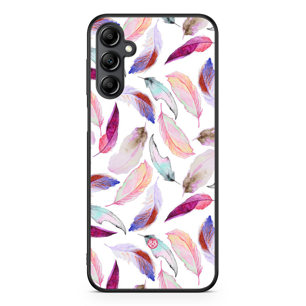Samsung Galaxy A14 4G/5G Case - Watercolor Feathers