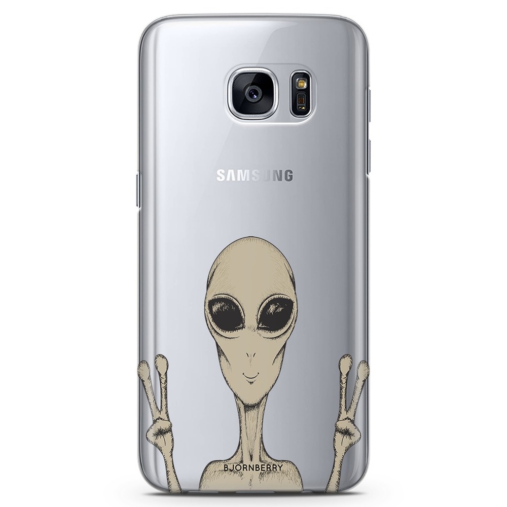Samsung Galaxy S7 Edge TPU Case - Peace Alien