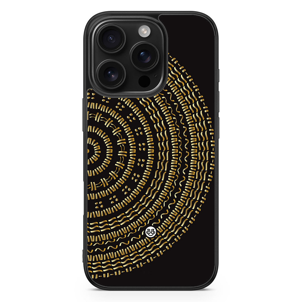 iPhone 16 Pro Case - Mandala Gold/Black