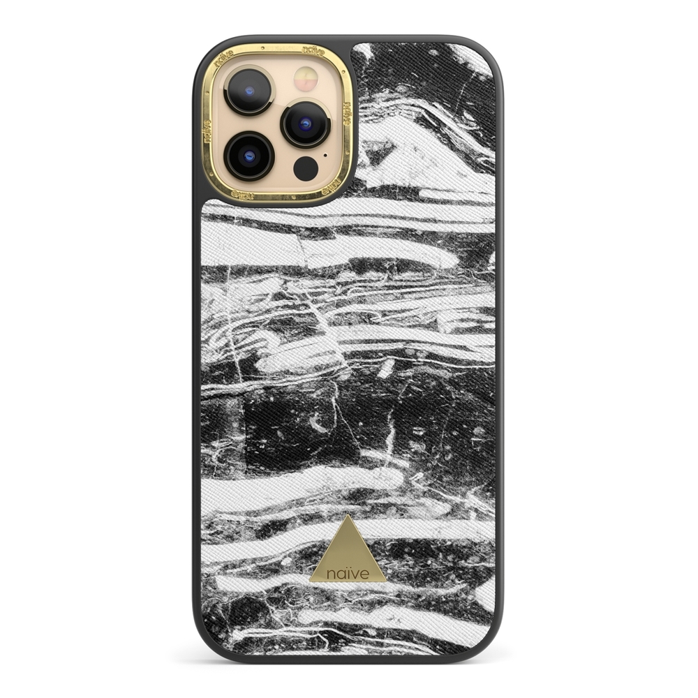 Naive iPhone 12 Pro Max Case - Black Storm