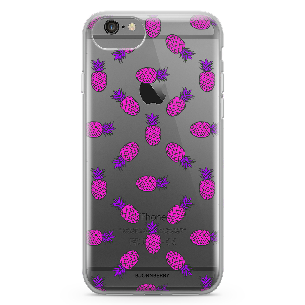 iPhone 6/6s Fashion Case - Pink Pineapple
