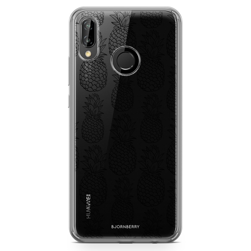 Huawei P20 Lite Fashion Case - Black Pineapple