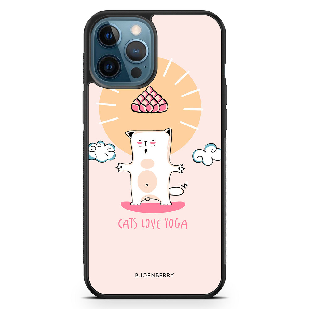 iPhone 12 Pro Case - Yoga Cat Nr1