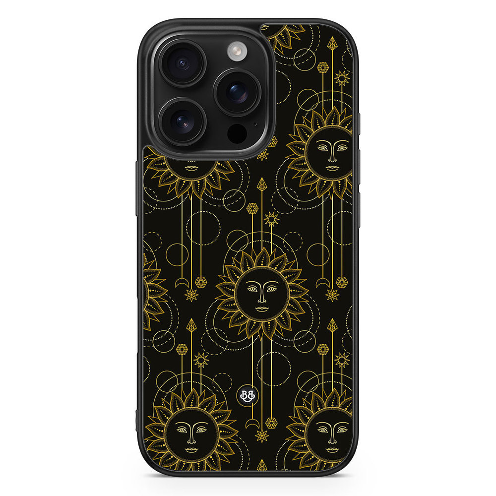 iPhone 16 Pro Case - Gold Suns