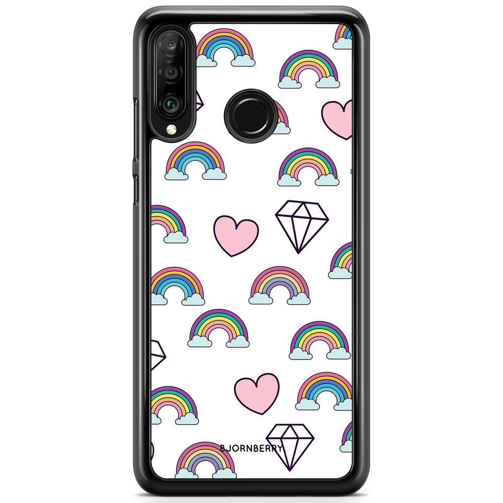 Huawei P30 Lite Case - Rainbows & Diamonds