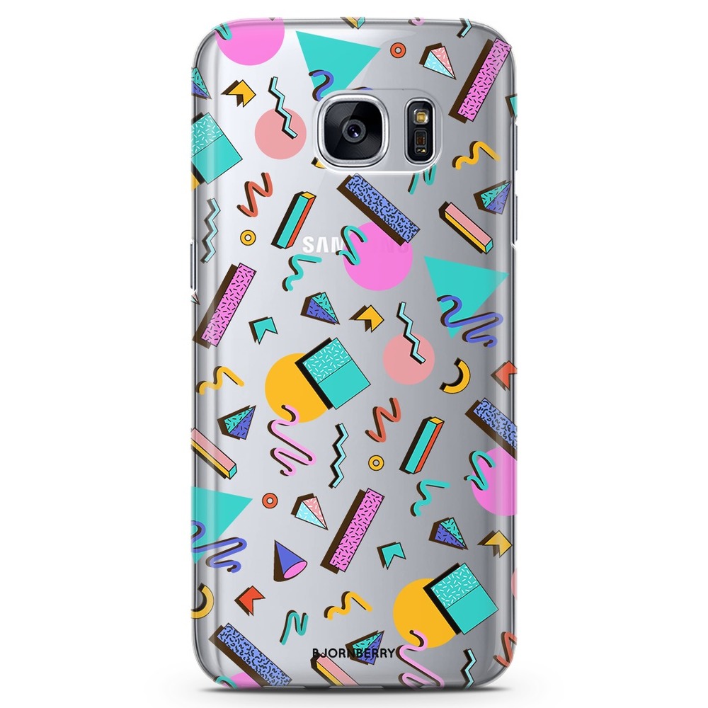 Samsung Galaxy S7 Edge TPU Case - 80s Pattern