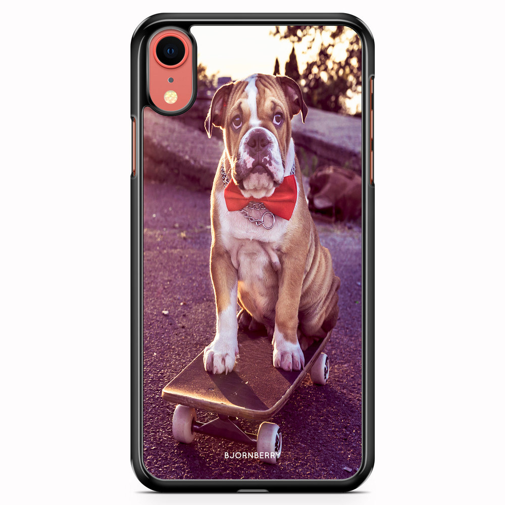 iPhone XR Case - Bulldog skateboard