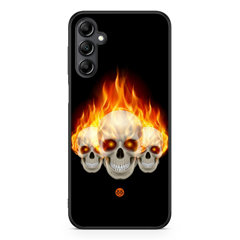 Samsung Galaxy A14 4G/5G Case - Flames Skulls