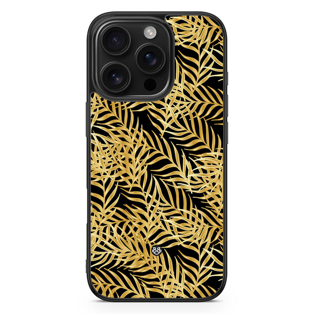 iPhone 16 Pro Case - Gold Palm