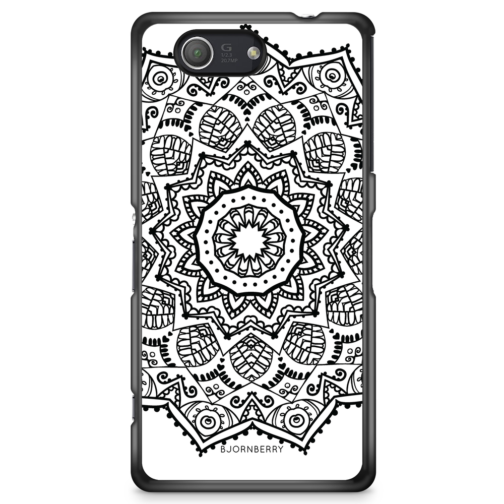 Sony Xperia Z3 Compact Case - Black Mandala