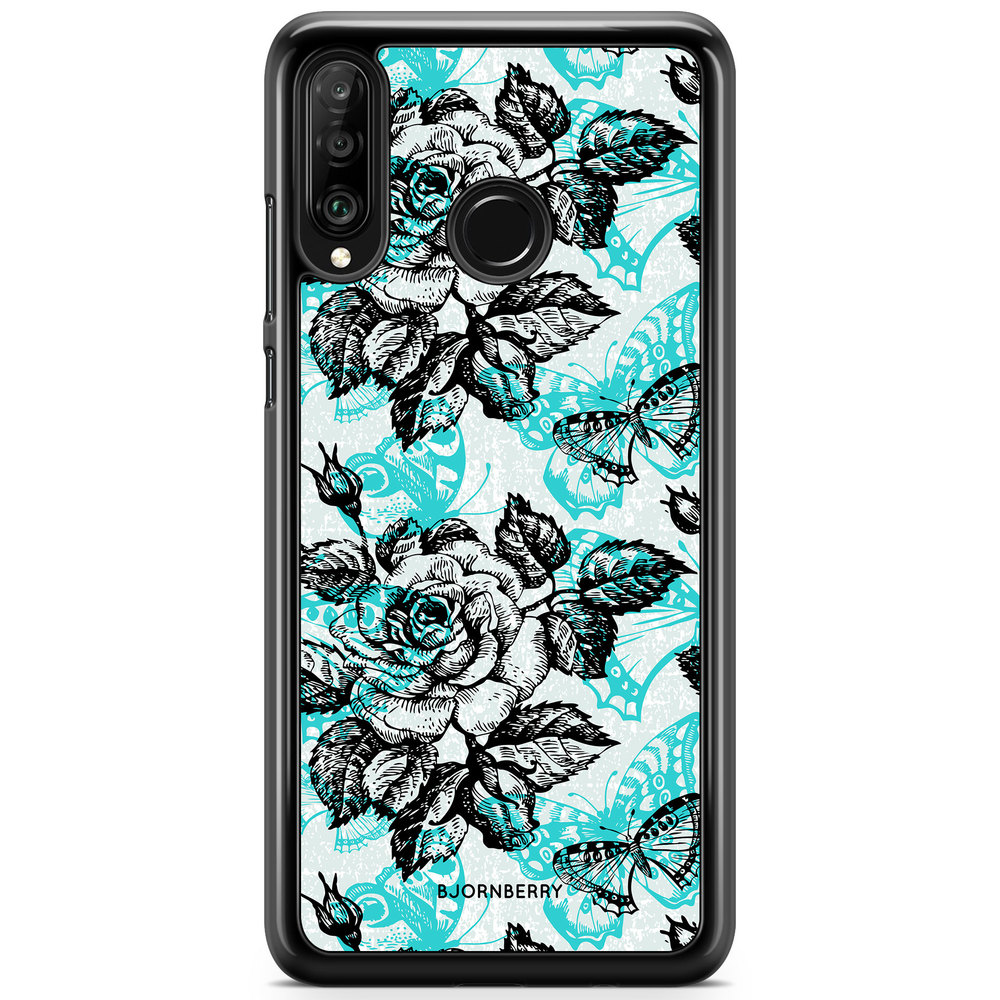 Huawei P30 Lite Case - Roses & Butterflies