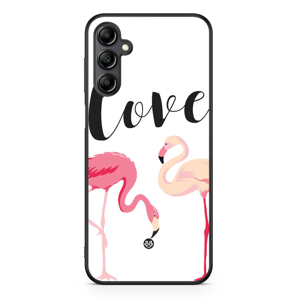 Samsung Galaxy A14 4G/5G Case - Love Flamingo