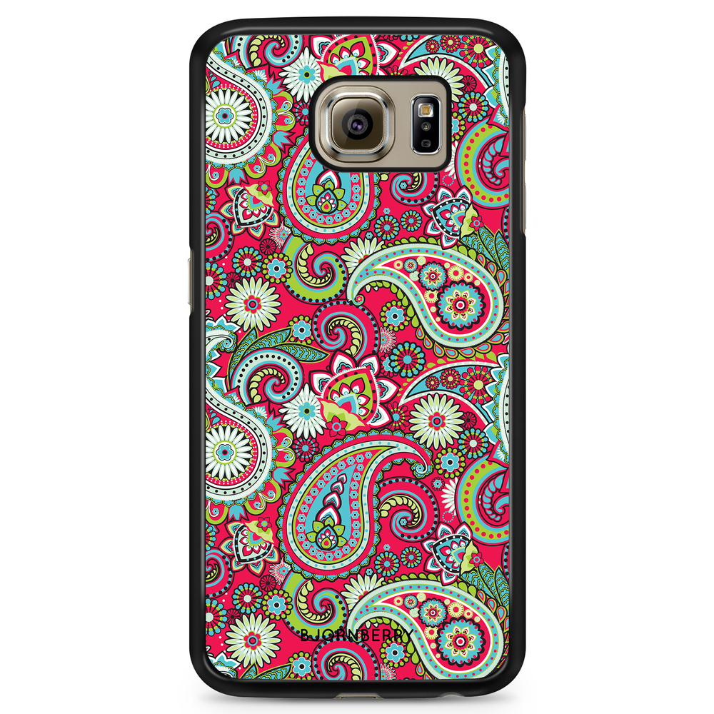 Samsung Galaxy S6 Case - Red Paisley