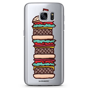 Samsung Galaxy S7 Edge TPU Case - Burger