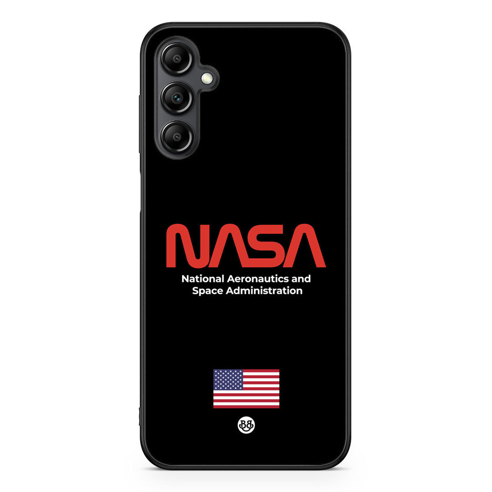 Samsung Galaxy A14 4G/5G Case - NASA Worm Black