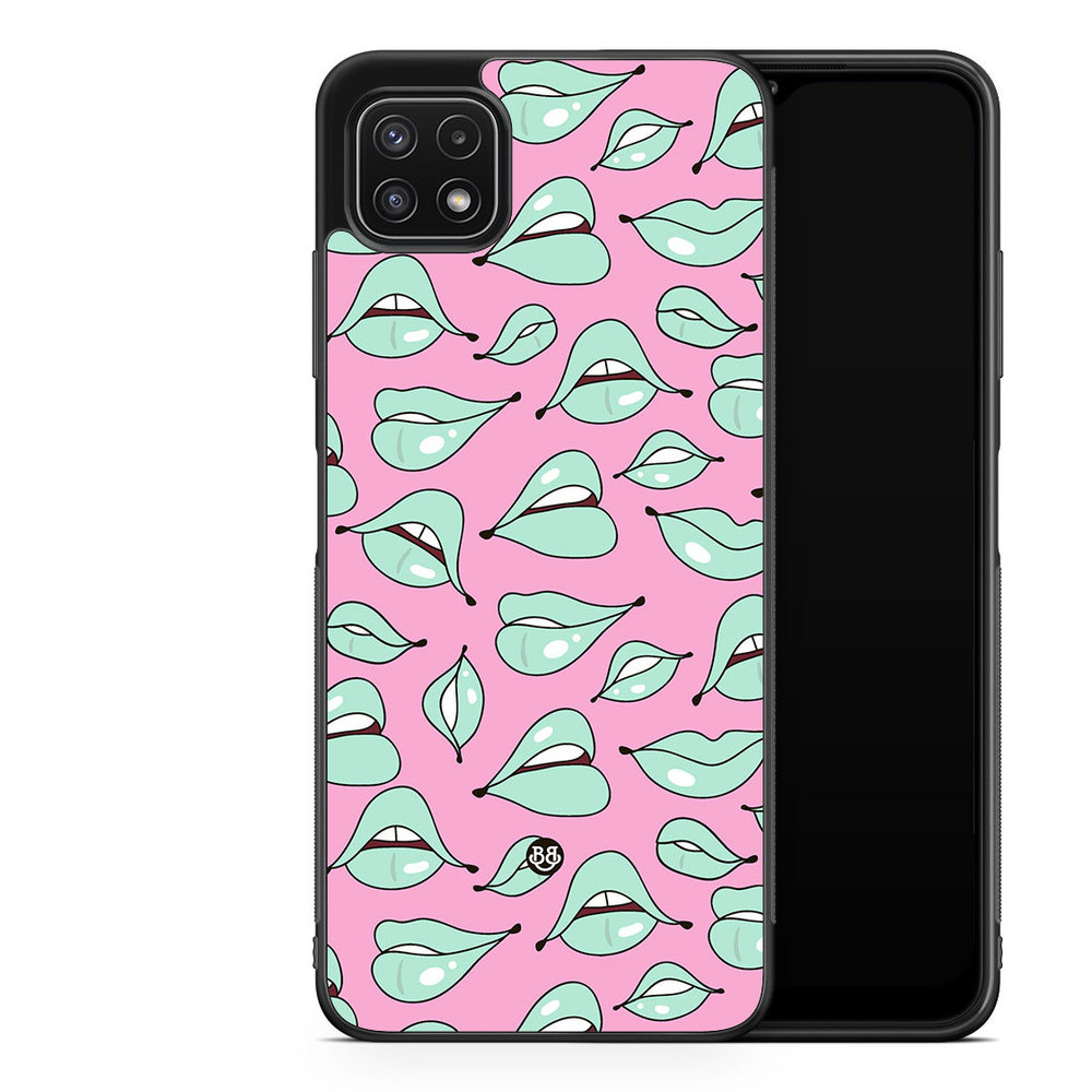 Samsung Galaxy A22 5G Case - Green Lips