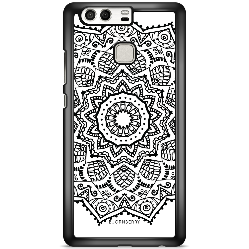 Huawei P9 Plus Case - Black Mandala