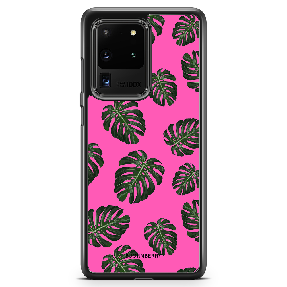 Samsung Galaxy S20 Ultra Case - Monstera Pink