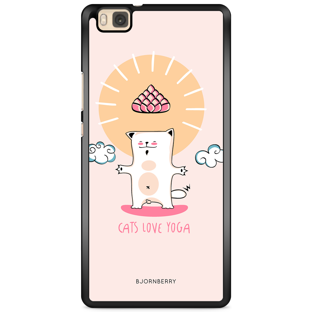 Huawei P8 Lite Case - Yoga Cat Nr1