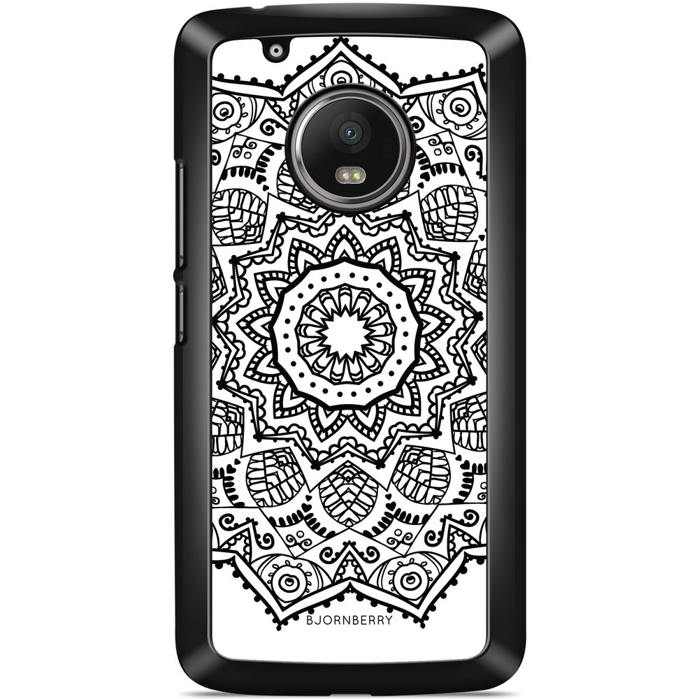 Moto G5 Plus Case - Black Mandala