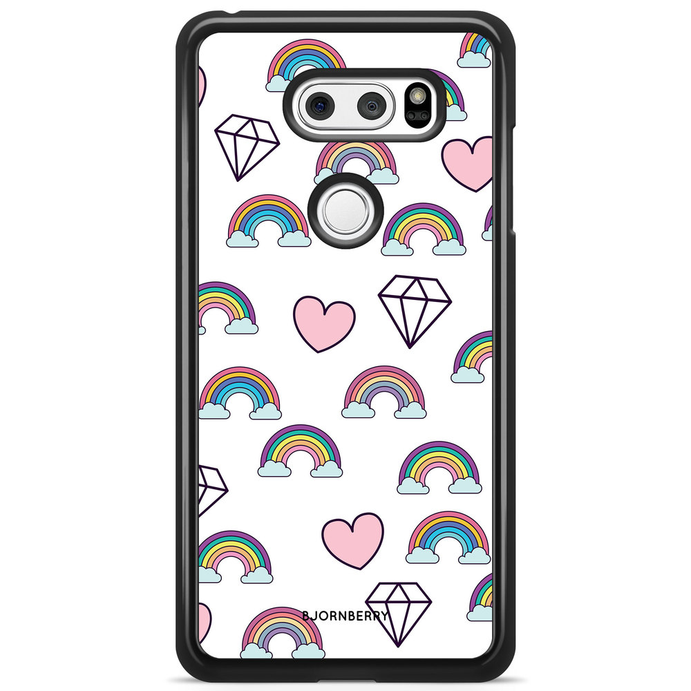 LG V30 Case - Rainbows & Diamonds