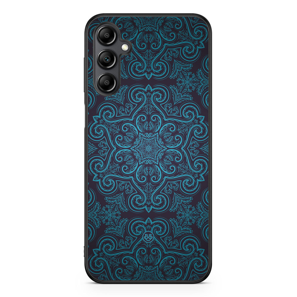 Samsung Galaxy A14 4G/5G Case - Blue Retro Pattern
