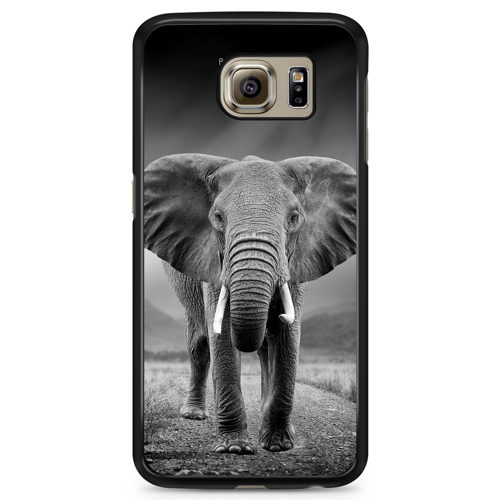 Samsung Galaxy S6 Case - Black/White Elephant