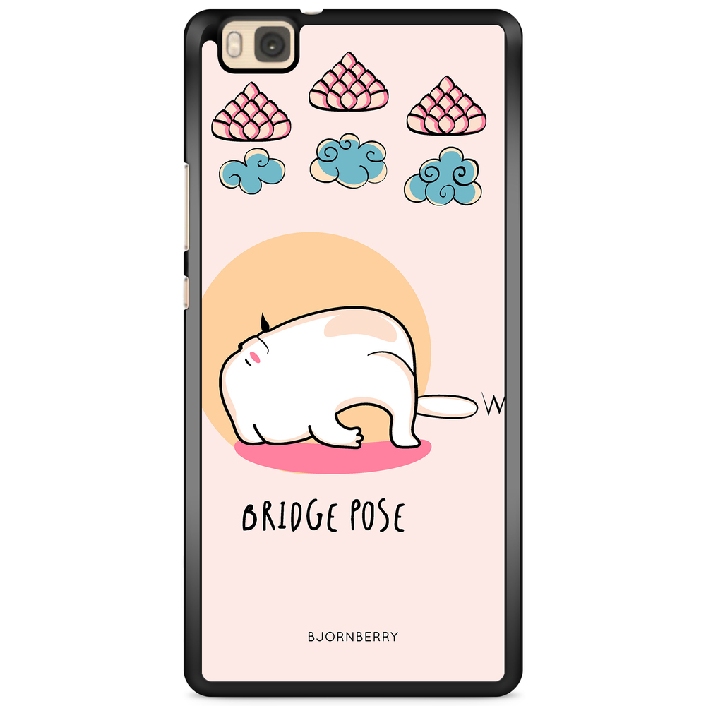 Huawei P8 Lite Case - Yoga Cat Bridge Pose