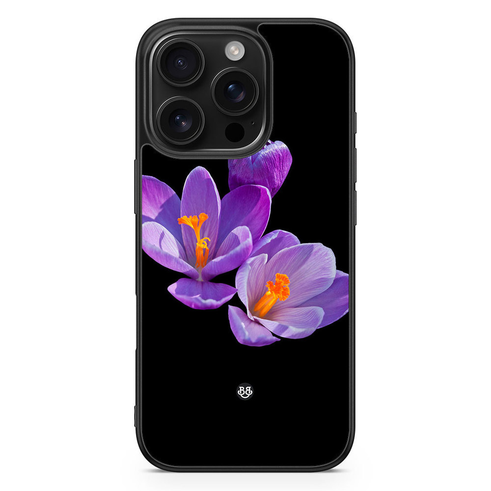 iPhone 16 Pro Case - Purple Flowers