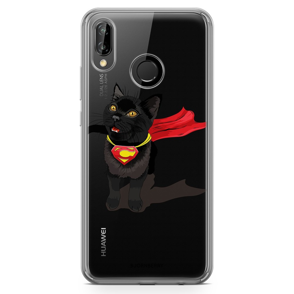Huawei P20 Lite Fashion Case - Super Cat
