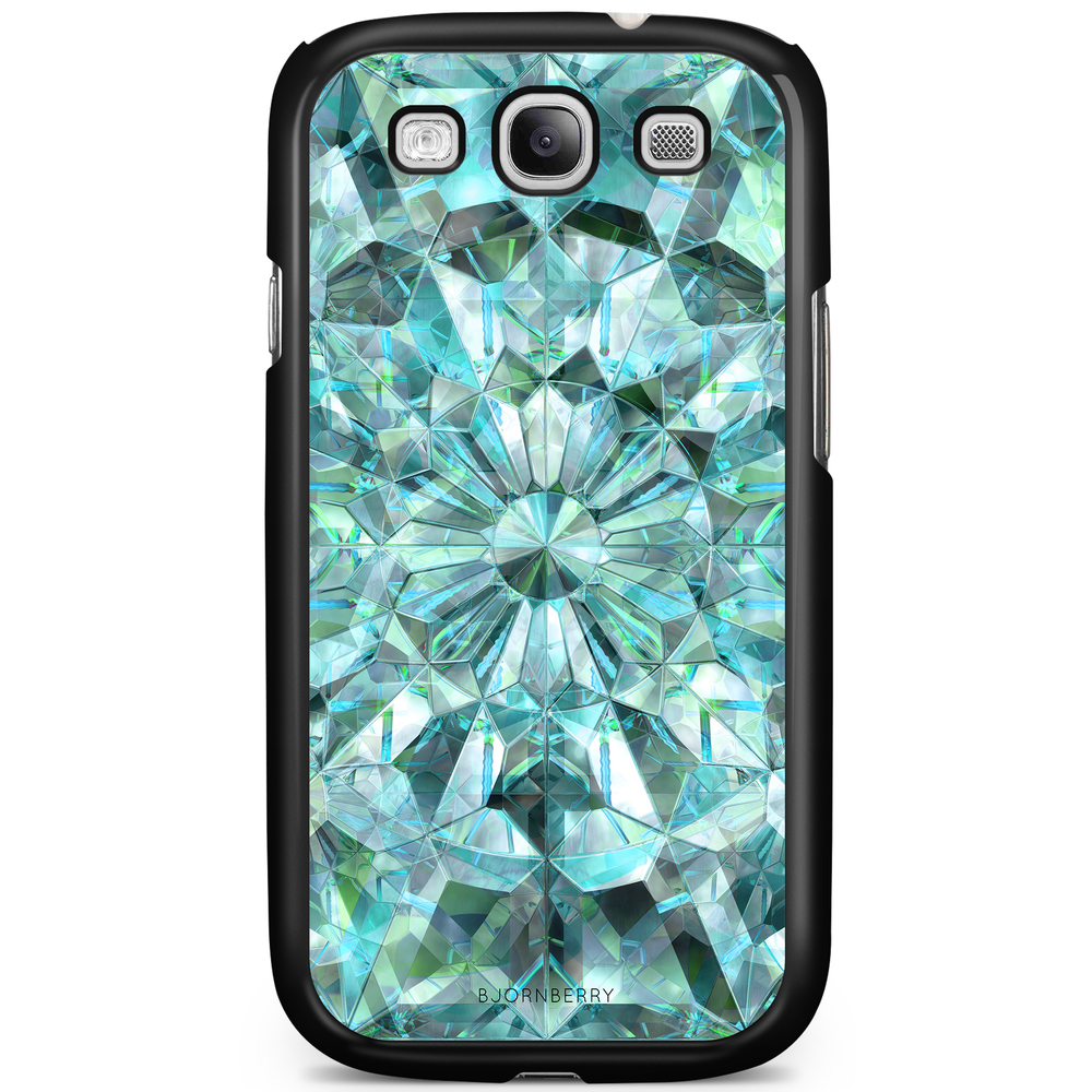 Samsung Galaxy S3 Mini Case - Green Crystals