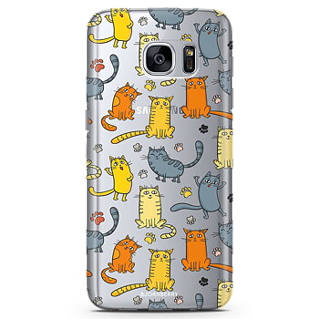 Samsung Galaxy S6 TPU Skal - Kattmönster