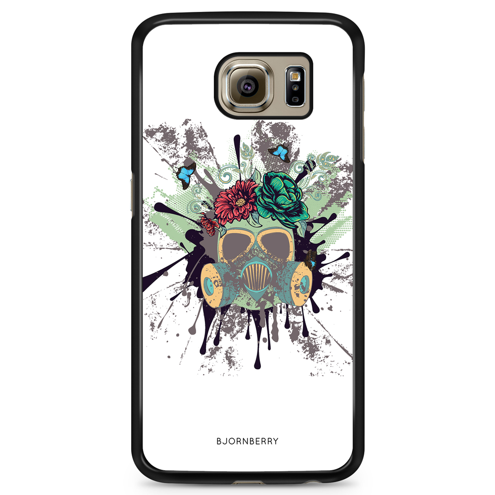 Samsung Galaxy S6 Case - Gas Mask Flowers
