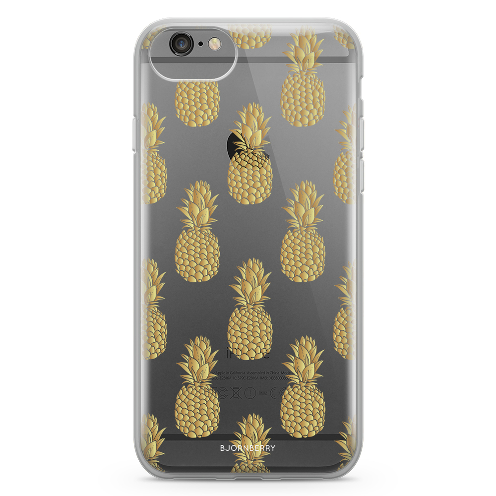 iPhone 6/6s Fashion Case - Gold Pineapples