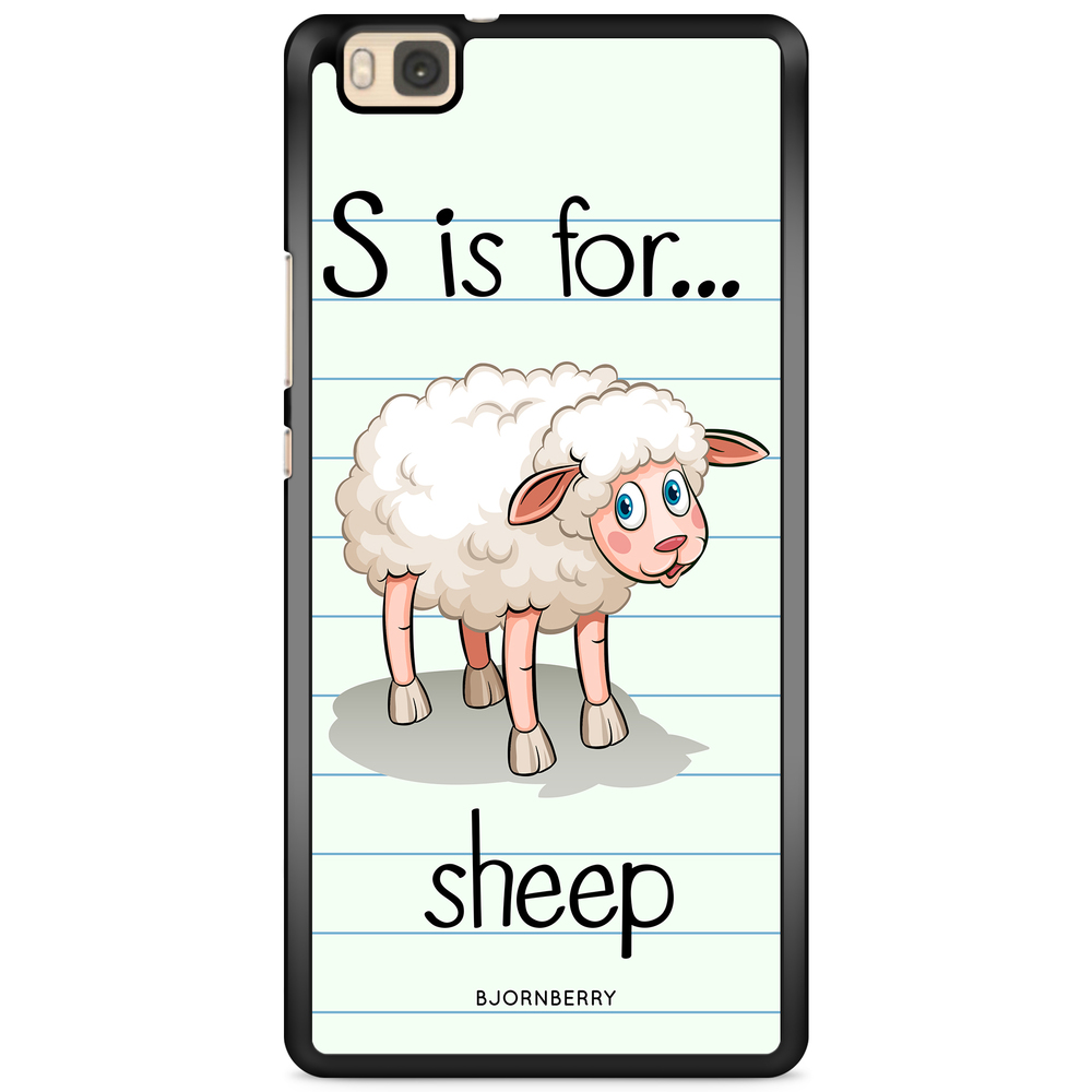 Huawei P8 Lite Case - S is for Sheep