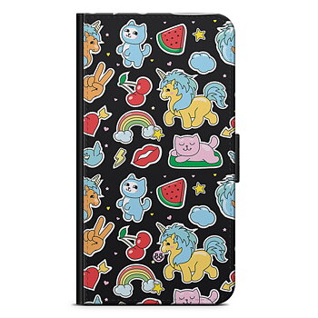 Xiaomi Redmi 10 Wallet Case - Cute Stickers