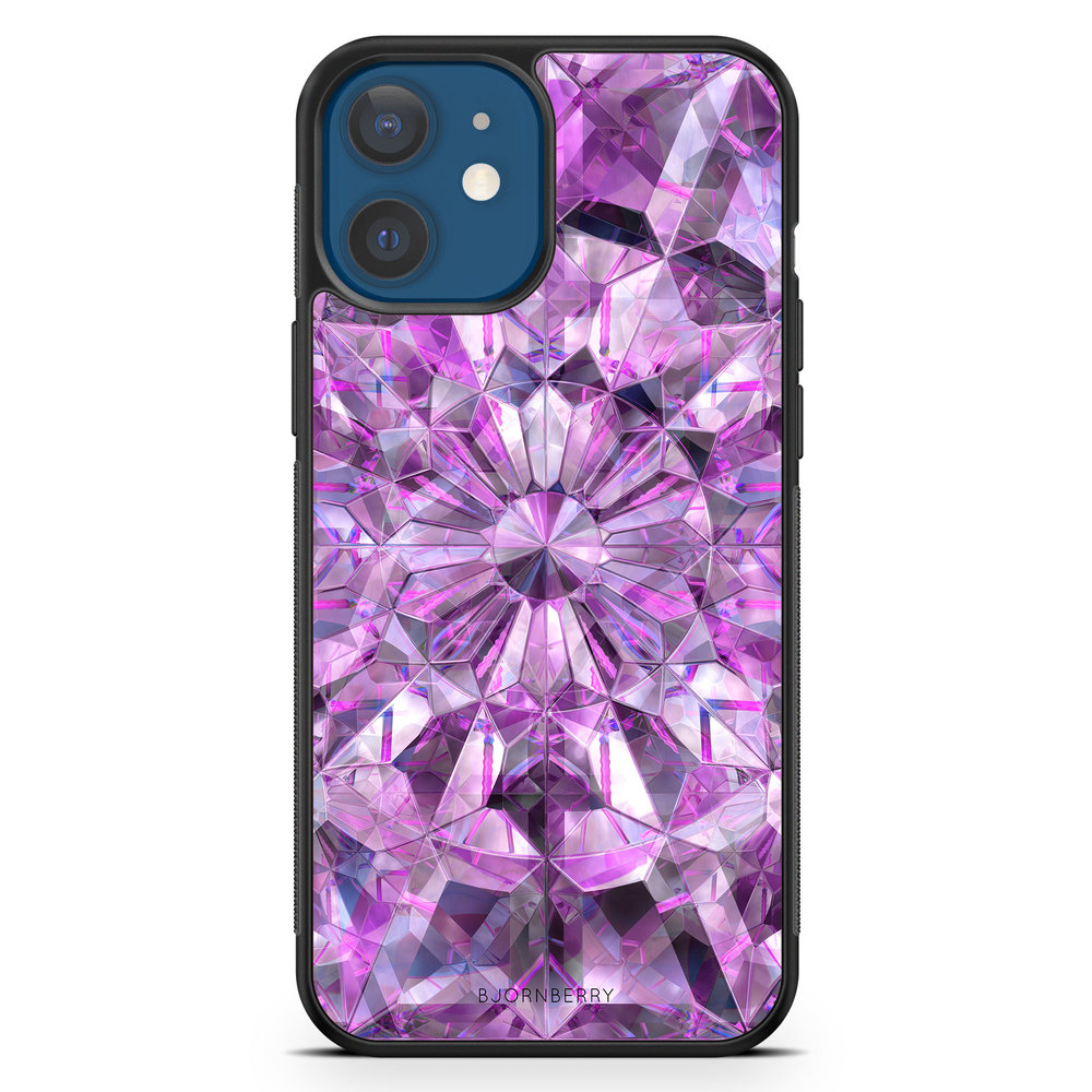 iPhone 12 Mini Case - Purple Crystals