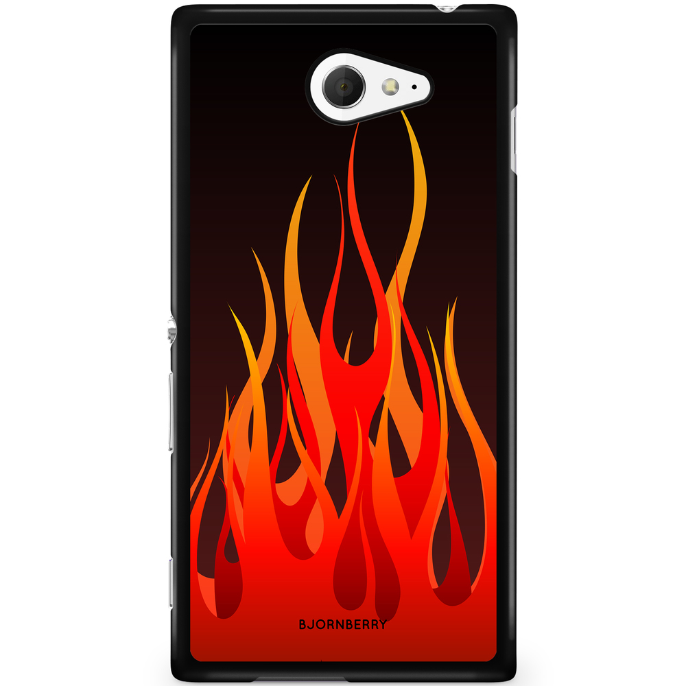 Sony Xperia M2 Aqua Case - Flames