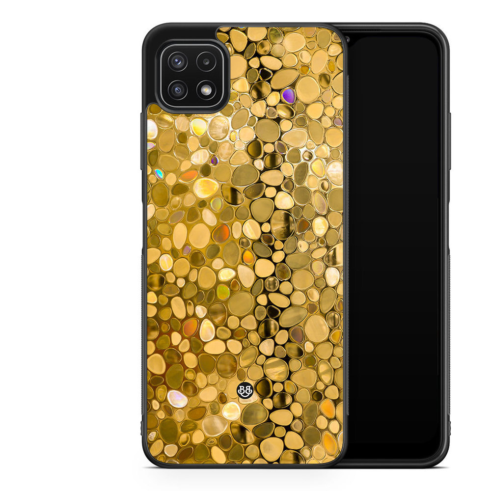 Samsung Galaxy A22 5G Case - Stained Glass Gold
