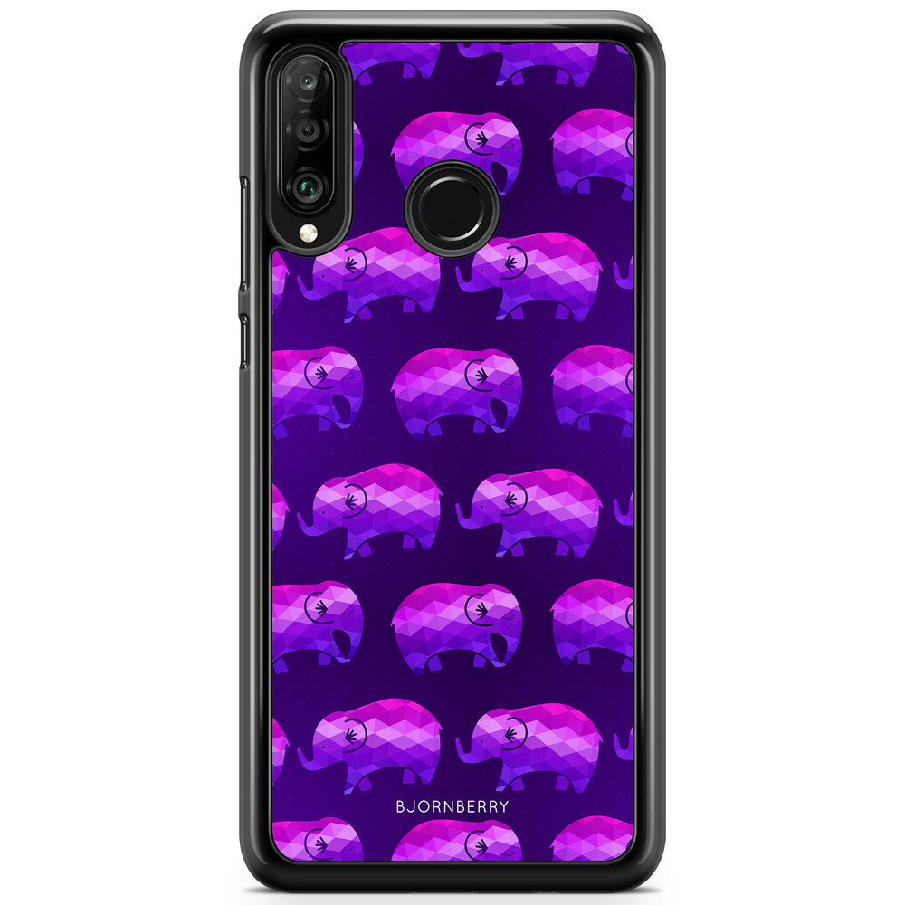 Huawei P30 Lite Case - Purple Elephant
