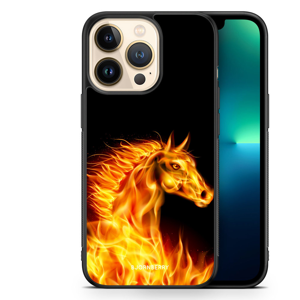 iPhone 13 Pro Case - Flames Horse