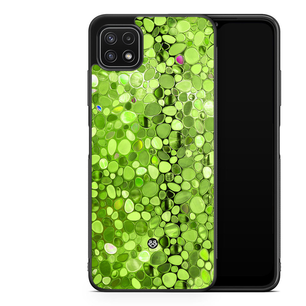Samsung Galaxy A22 5G Case - Stained Glass Green