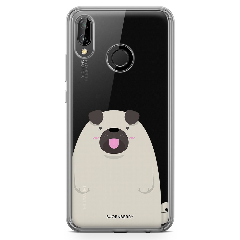 Huawei P20 Lite Fashion Skal - Fet Mops