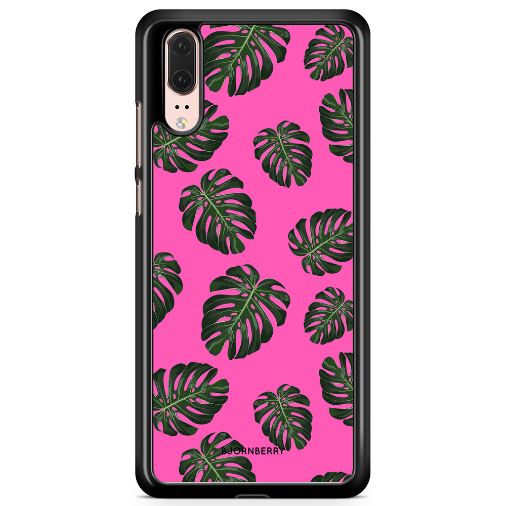 Huawei P20 Case - Monstera Pink